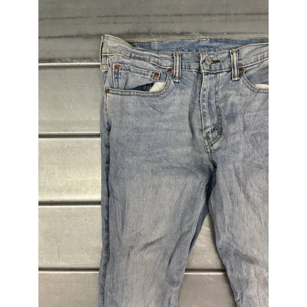 Levis‎ 511 Jeans Mens 33x34 Blue Light Wash Denim Straight Outdoor